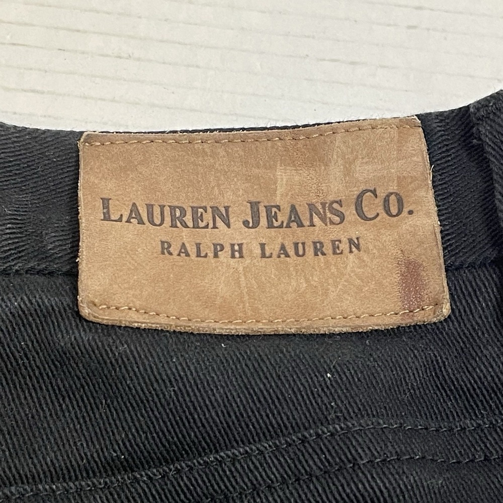 Lauren Ralph Lauren Vintage Black Midi Long Denim Skirt Women's Sz 8 - Picture 10 of 16
